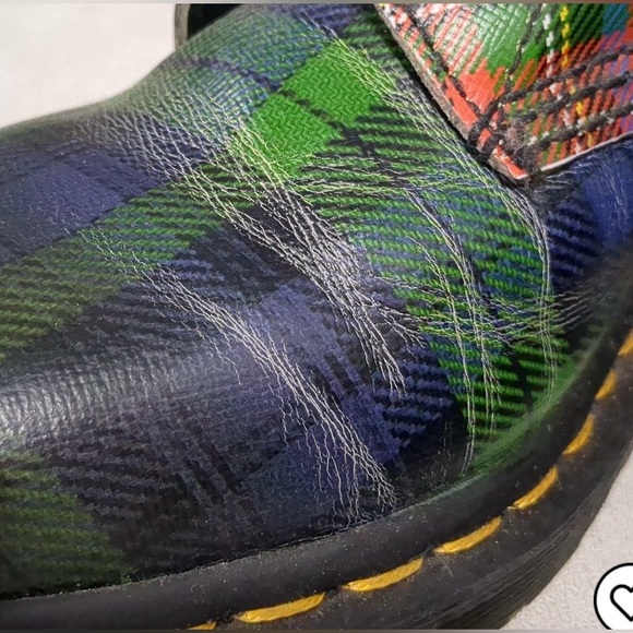 Dr. Martens 1460 Tartan Boots US 6 EU 38 Plaid Lace-Up - Picture 5 of 8